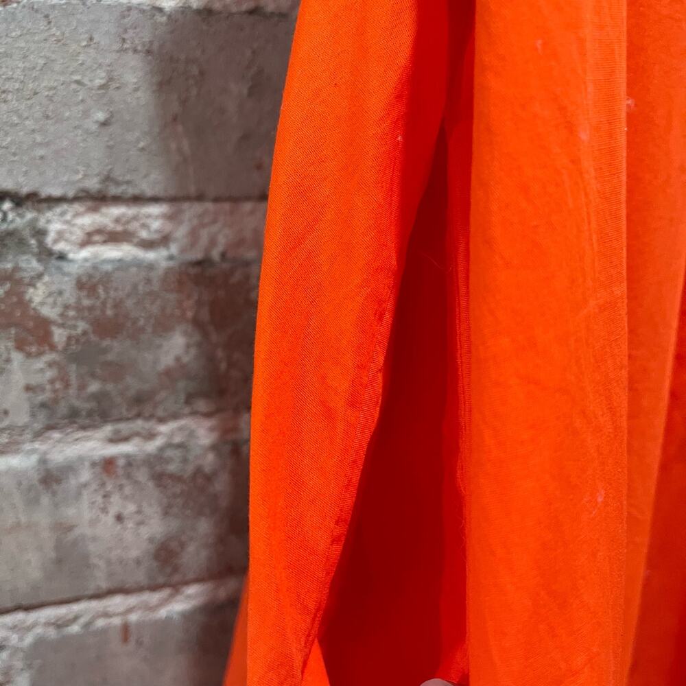 Free People Bright Orange Spaghetti-Strap Mini Dress - Picture 6 of 10
